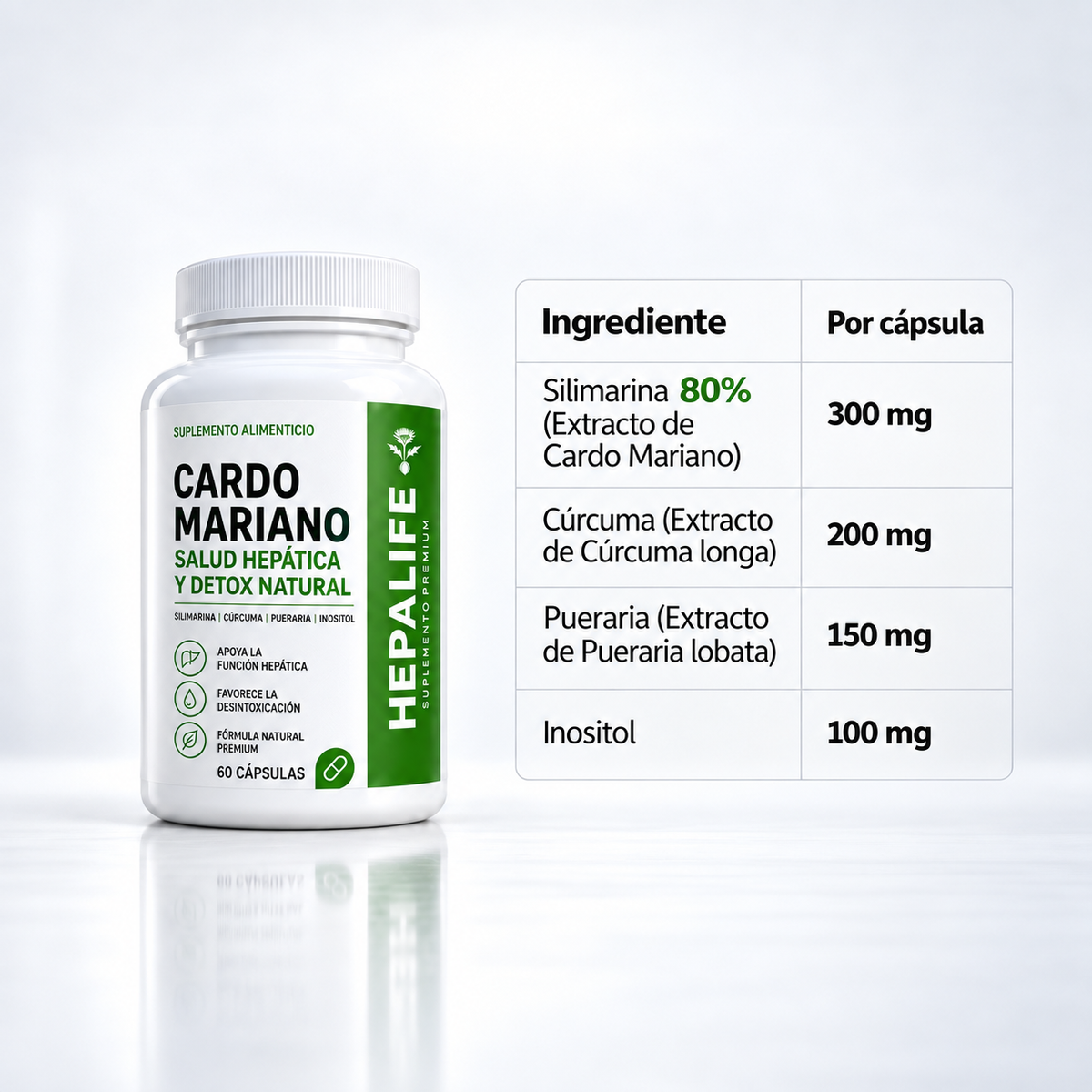 HEPALIFE® — Cardo Mariano para menos hinchazón y una digestión más liviana