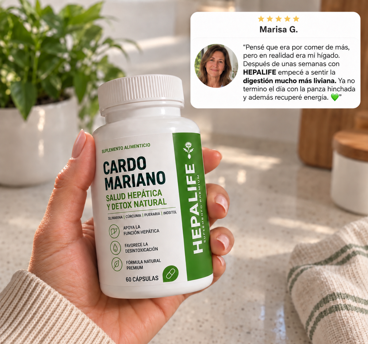 HEPALIFE® — Cardo Mariano para menos hinchazón y una digestión más liviana