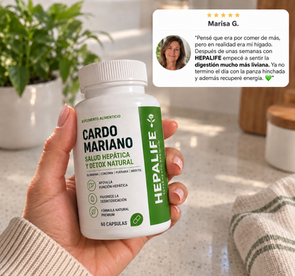 HEPALIFE® — Cardo Mariano para menos hinchazón y una digestión más liviana